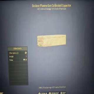 Enclave Plasma Gun Calibrated Capacitor Mod