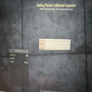 Gatling Plasma Calibrated Capacitor Mod