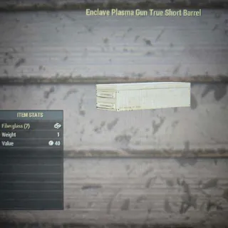 Enclave Plasma Gun True Short Barrel Mods