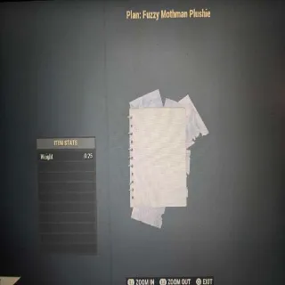 Fuzzy Mothman Plushie Plan