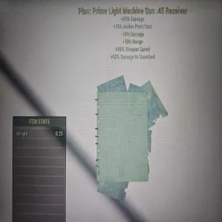 Prime LMG Gun .45 Reciever