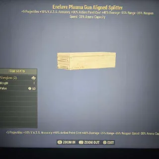 Enclave Plasma Gun Aligned Splitter Mod