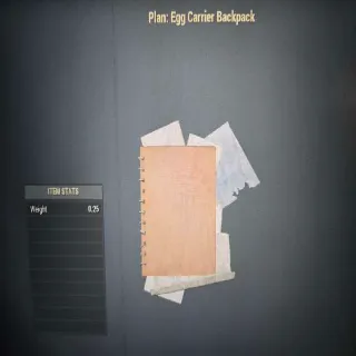 Egg Carrier Backpack Plan
