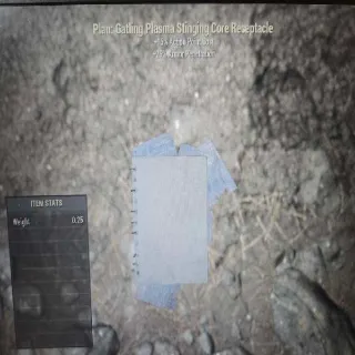 Gatling Plasma Stinging Core Receptacle Plan