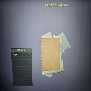 Alien Head Lamp Plan