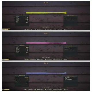 Level 5 Colored Bat Set