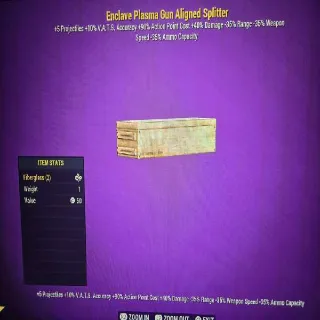 Enclave Plasma Gun Aligned Splitter