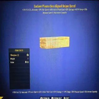 Enclave Plasma Gun Aligned Sniper Barrel