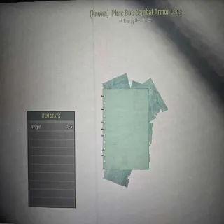 BoS Combat Armor Legs Plan