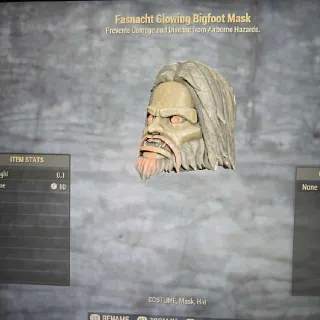Glowing Bigfoot Mask