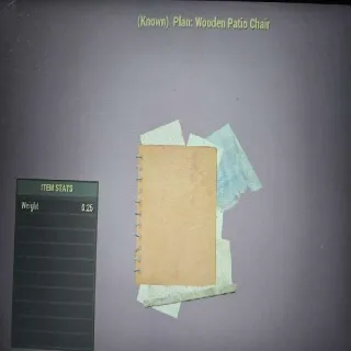 Wooden Patio Chair Plan