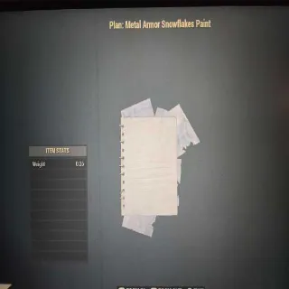 Metal Armor Snowflake Paint Plan