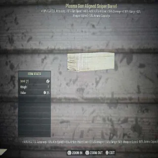 Plasma Gun Aligned Sniper Barrel Mod