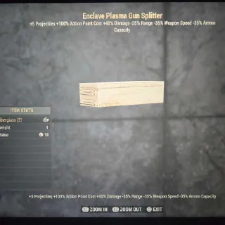 Enclave Plasma Gun Splitter Mod