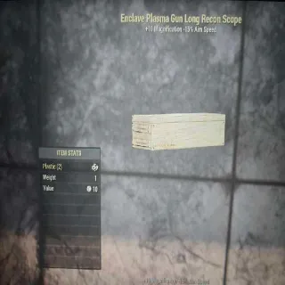 Enclave Plasma Gun Long Recon Scope Mod