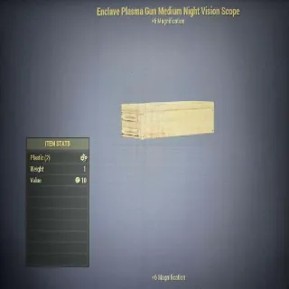 Enclave Plasma Gun Medium Night Vision Scope Mod