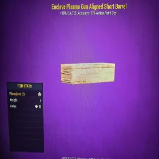 Enclave Plasma Gun Aligned Short Barrel