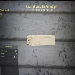 Enclave Plasma Gun Reflex Sight Mod