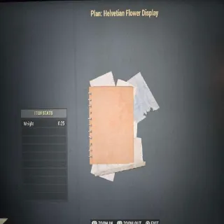 Helvetian Flower Display Plan