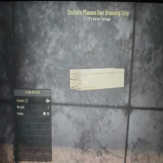 Enclave Plasma Gun Bruising Grip Mod