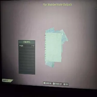 Wasteland Hunter Backpack Plan