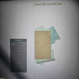 Cave Cricket Tube Plan