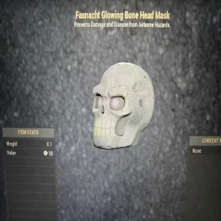 Glowing Bone Head Mask