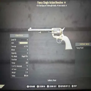 Fancy Single Action Revolver