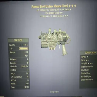 F2515 Enclave Plasma Pistol