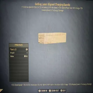 Gatling Laser Alligned Charging Barrel Mod