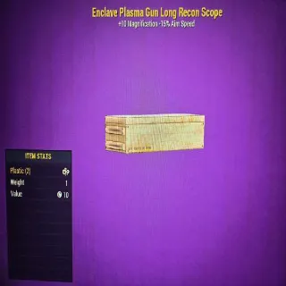 Enclave Plasma Gun Long Recon Scope