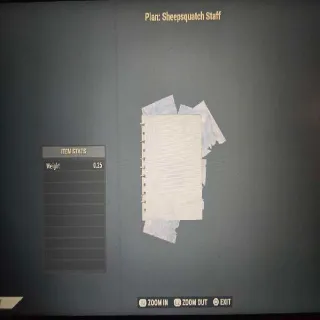 Sheepsquatch Staff Plan