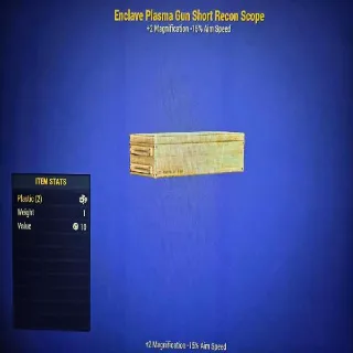 Enclave Plasma Gun Short Recon Scope