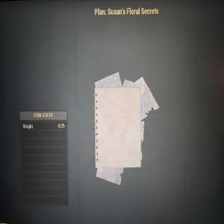 Susan's Floral Secrets Plan