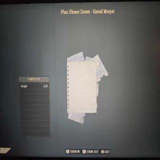 Flower Crown - Carnal Weeper Plan