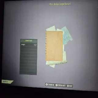 Nuka-Grape Rocket Plan