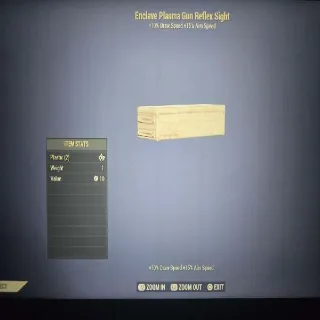 Enclave Plasma Gun Reflex Sight Mod