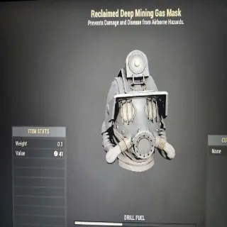 Reclaimed Deep Mining Gas Mask