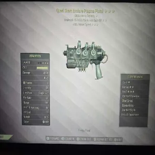 Q1515 Enclave Plasma Pistol