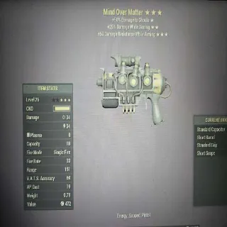 Mind Over Matter Weapon