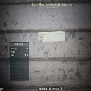 Enclave Plasma Gun Short Night Vision Scope Mod