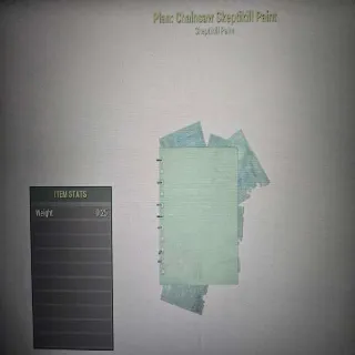 Chainsaw Skeptikill Paint Plan