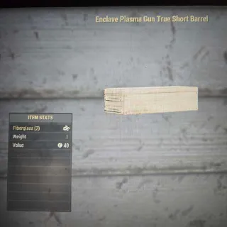 Enclave Plasma Gun True Short Barrel Mod