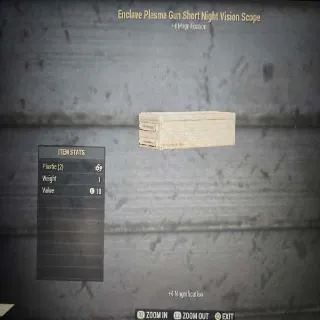 Enclave Plasma Gun Short Night Vision Scope Mod