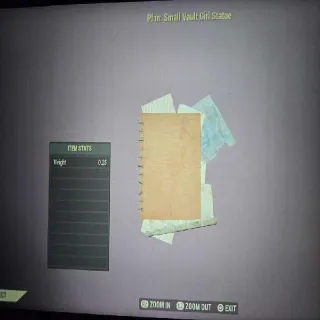 Small Vault Girl Statue plan