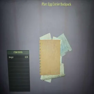 Egg Carrier Backpack Plan