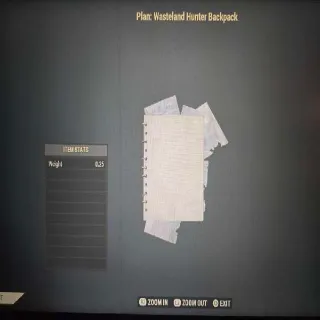 Wasteland Hunter Backpack Plan