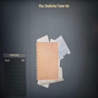 Deathclaw Tamer Hat Plan