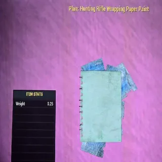 Hunting Rifle Wrapping Paper Paint Plan