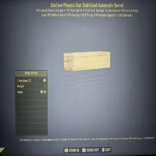 Enclave Plasma Gun Stabilized Automatic Barrel Mod